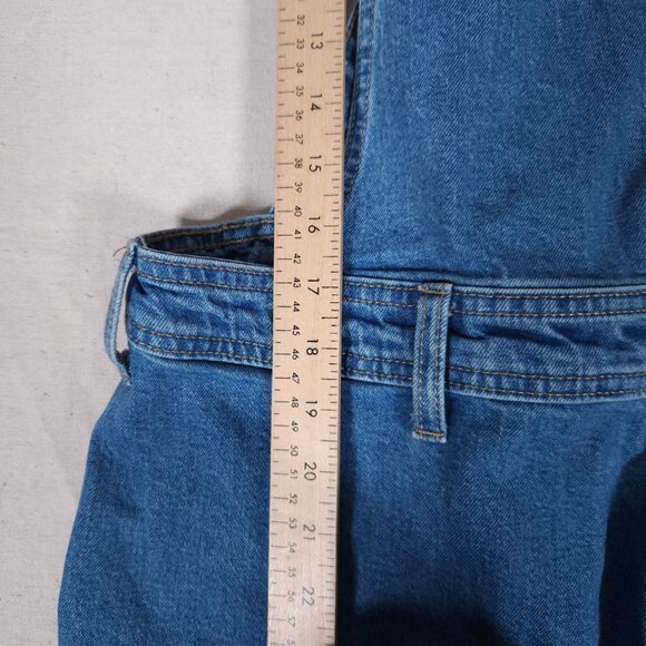 Universal Thread Denim Bib Overalls Womens 12 Jeans Wide Leg Countrycore Work - Picture 9 of 16